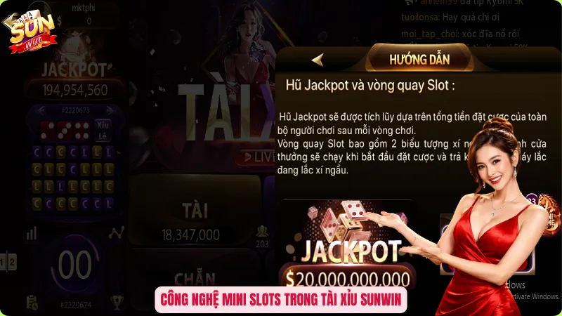Công nghệ mini slots trong tài xỉu Sunwin