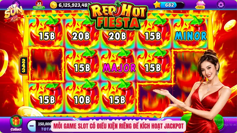 Mỗi game slot có điều kiện riêng để kích hoạt Jackpot