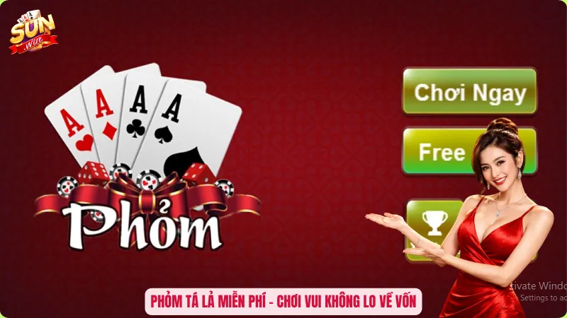 Phỏm tá lả miễn phí – Chơi vui không lo về vốn