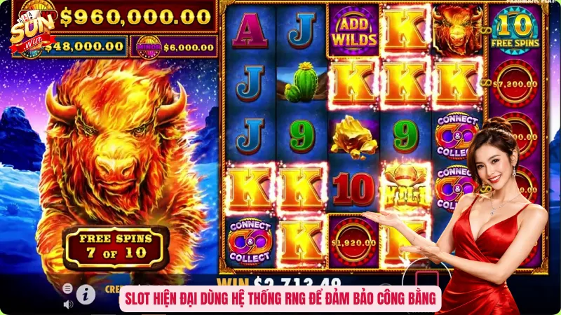Slot hiện đại dùng hệ thống RNG để đảm bảo công bằng