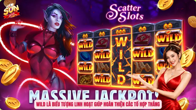 Wild là biểu tượng linh hoạt giúp hoàn thiện các tổ hợp thắng