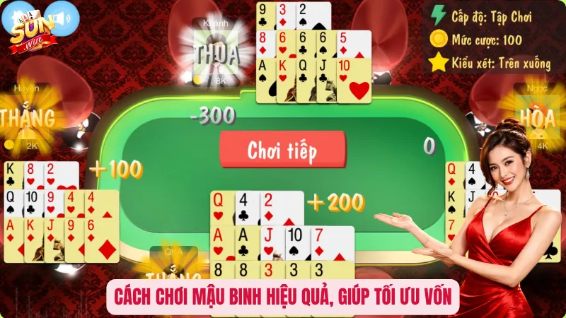 Cách chơi Mậu Binh hiệu quả, giúp tối ưu vốn