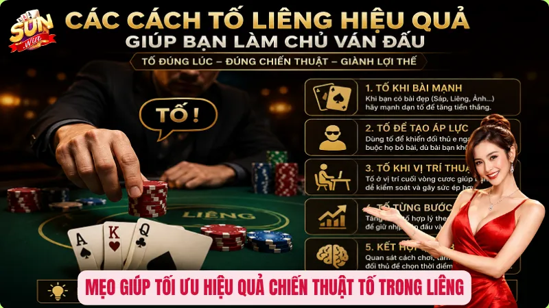Mẹo giúp tối ưu hiệu quả chiến thuật tố trong Liêng