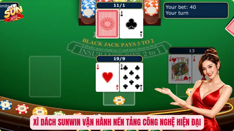 Xì Dách Sunwin vận hành nền tảng công nghệ hiện đại